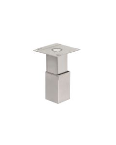 Gemini Pata para muebles - Estilo Acero Inoxidable Cepillado 