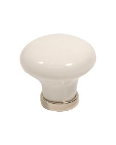 24136 Perilla - Porcelana / Cromo