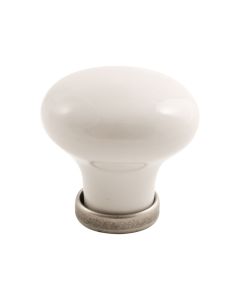 24136 Perilla - Porcelana blanca / Estaño