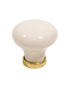 24136 Perilla - Porcelana / Latón pulido