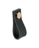 Loop Perilla - Cuero negro / Cobre