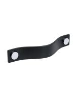 Loop Manilla - Cuero negro / Cromo