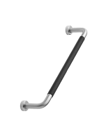 Lounge Manilla - Estilo acero inoxidable / Cuero negro - cc 160 mm