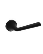 Round Premium Line manilla de la puerta - Negro