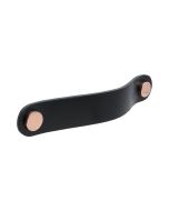Loop Round Manilla - Cuero negro / Cobre pulido
