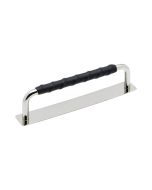 Royal Deluxe Manilla - Níquel plateado / Cuero negro